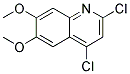 2,4-dichloro-6,7-dimethoxyquinazoline Struktur