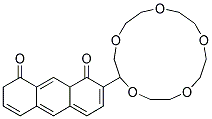 1,8-anthraquinonyl-15-crown-5 Struktur