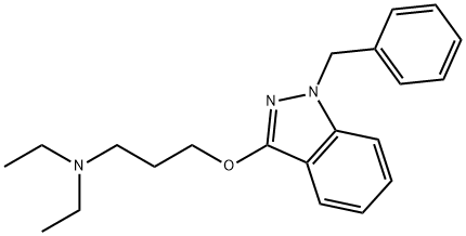 1-BENZYL-3-(3-DIETHYLAMINO-PROPOXY)-1H-INDAZOLE Struktur