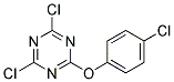 2,4-DICHLORO-6-(4-CHLOROPHENOXY)-1,3,5-TRIAZINE, TECH Struktur