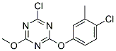 2-CHLORO-4-(4-CHLORO-3-METHYLPHENOXY)-6-METHOXY-1,3,5-TRIAZINE, TECH Struktur