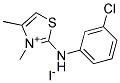 2-(3-CHLOROANILINO)-3,4-DIMETHYL-1,3-THIAZOL-3-IUM IODIDE, TECH Struktur