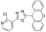 2-(2-CHLORO-3-PYRIDYL)-5-(9H-XANTHEN-9-YL)-1,3,4-OXADIAZOLE, TECH Struktur