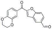 2-(2,3-DIHYDRO-1,4-BENZODIOXIN-6-YLCARBONYL)-1-BENZOFURAN-5-CARBALDEHYDE, TECH Struktur