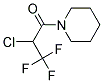 2-CHLORO-3,3,3-TRIFLUORO-1-PIPERIDINO-1-PROPANONE, TECH Struktur