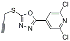 2-(2,6-DICHLORO-4-PYRIDYL)-5-(PROP-2-YNYLTHIO)-1,3,4-OXADIAZOLE, TECH Struktur