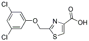 2-(3,5-DICHLORO-PHENOXYMETHYL)-THIAZOLE-4-CARBOXYLIC ACID Struktur