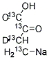 2-KETOBUTYRIC ACID-4-13C 4-D1 SODIUM S& Struktur