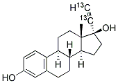 17A-ETHYNYL-13C2-ESTRADIOL Struktur