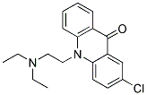 2-CHLORO-10-(2-DIETHYLAMINOETHYL)-9,10-DIHYDROACRIDIN-9-ONE Struktur