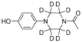 1-ACETYL-4-(4-HYDROXYPHENYL)PIPERAZINE-D8 Struktur