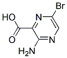 2-AMINO-5-BROMOPYRAZINE-3-CARBOXYLIC ACID Struktur