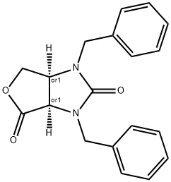 1,3-DIBENZYLDIHYDRO-1H-FURO[3,4-D]-IMIDAZOLE-2,4-(3H, 3AH)DIONE Struktur