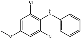 (2,6-DICHLORO-4-METHOXYPHENYL)PHENYLAMINE Struktur