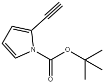 2-ETHYNYLPYRROLE-1-CARBOXYLIC ACID, T-BUTYL ESTER Struktur