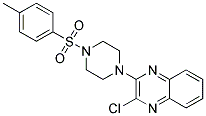 2-CHLORO-3-{4-[(4-METHYLPHENYL)SULPHONYL]PIPERAZINO}QUINOXALINE Struktur