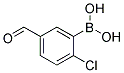 2-CHLORO-5-FORMYLBENZENEBORONIC ACID Struktur