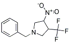 1-BENZYL-3-NITRO-4-(TRIFLUOROMETHYL)PYRROLIDIN Struktur