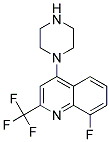 1-[8-FLUORO-2-(TRIFLUOROMETHYL)QUINOL-4-YL]PIPERAZIN Struktur