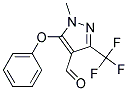 1-METHYL-5-PHENOXY-3-(TRIFLUOROMETHYL)-1H-PYRAZOLE-4-CARBOXALDEHYD Struktur