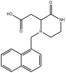 2-[1-(1-NAPHTHYLMETHYL)-3-OXO-2-PIPERAZINYL]-ACETIC ACID Struktur