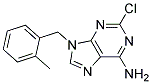 2-CHLORO-9-(2-METHYL-BENZYL)-9H-PURIN-6-YLAMINE Struktur