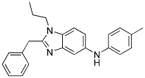 (2-BENZYL-1-PROPYL-1H-BENZOIMIDAZOL-5-YL)-P-TOLYL-AMINE Struktur