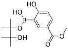 2-HYDROXY-5-METHOXYCARBONYLPHENYLBORONIC ACID, PINACOL ESTER Struktur