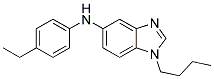 (1-BUTYL-1H-BENZOIMIDAZOL-5-YL)-(4-ETHYL-PHENYL)-AMINE Struktur