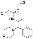 2-CHLORO-N-(1-METHYL-2-MORPHOLIN-4-YL-2-PHENYLETHYL)ACETAMIDE HYDROCHLORIDE Struktur