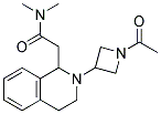 2-[2-(1-ACETYLAZETIDIN-3-YL)-1,2,3,4-TETRAHYDROISOQUINOLIN-1-YL]-N,N-DIMETHYLACETAMIDE Struktur