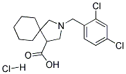 2-(2,4-DICHLORO-BENZYL)-2-AZA-SPIRO[4.5]DECANE-4-CARBOXYLIC ACID HYDROCHLORIDE Struktur