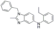 (1-BENZYL-2-METHYL-1H-BENZOIMIDAZOL-5-YL)-(2-ETHYL-PHENYL)-AMINE Struktur