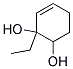 2-ETHYL-CYCLOHEX-3-ENE-1,2-DIOL Struktur