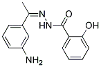 2-HYDROXY-BENZOIC ACID [1-(3-AMINO-PHENYL)-ETHYLIDENE]-HYDRAZIDE Struktur