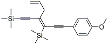 1-METHOXY-4-(Z-3-TRIMETHYLSILANYL-4-TRIMETHYLSILANYLETHYNYLHEPTA-3,6-DIEN-1-YNYL)BENZENE Struktur