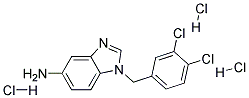 1-(3,4-DICHLORO-BENZYL)-1H-BENZOIMIDAZOL-5-YLAMINE TRIHYDROCHLORIDE Struktur