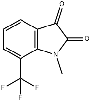 1-METHYL-7-(TRIFLUOROMETHYL)-1H-INDOLE-2,3-DIONE Struktur