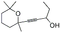 1-(2,6,6-TRIMETHYL-TETRAHYDRO-PYRAN-2-YL)-PENT-1-YN-3-OL Struktur