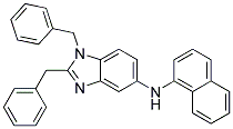 (1,2-DIBENZYL-1H-BENZOIMIDAZOL-5-YL)-NAPHTHALEN-1-YL-AMINE Struktur