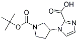 1-BOC-3-(2-CARBOXY-IMIDAZOL-1-YL)-PYRROLIDINE Struktur