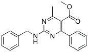 2-BENZYLAMINO-4-METHYL-6-PHENYLPYRIMIDINE-5-CARBOXYLIC ACID METHYL ESTER Struktur