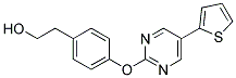 2-(4-[(5-THIEN-2-YLPYRIMIDIN-2-YL)OXY]PHENYL)ETHANOL Struktur