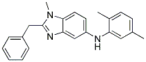 (2-BENZYL-1-METHYL-1H-BENZOIMIDAZOL-5-YL)-(2,5-DIMETHYL-PHENYL)-AMINE Struktur