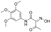 2-HYDROXYIMINO-3-OXO-N-(3,4,5-TRIMETHOXY-PHENYL)-BUTYRAMIDE Struktur