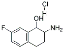 2-AMINO-7-FLUORO-1,2,3,4-TETRAHYDRO-NAPHTHALEN-1-OL HYDROCHLORIDE Struktur