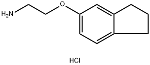 2-(2,3-DIHYDRO-1H-INDEN-5-YLOXY)ETHYLAMINE HYDROCHLORIDE Struktur