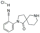 2-(1-OXO-2,7-DIAZASPIRO[4.5]DECAN-2-YL)BENZONITRILE HYDROCHLORIDE Struktur