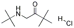 1-(TERT-BUTYLAMINO)-3,3-DIMETHYL-2-BUTANONE HYDROCHLORIDE Struktur