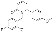 1-(2-CHLORO-4-FLUOROBENZYL)-6-(4-METHOXYPHENYL)PYRIDIN-2(1H)-ONE Struktur